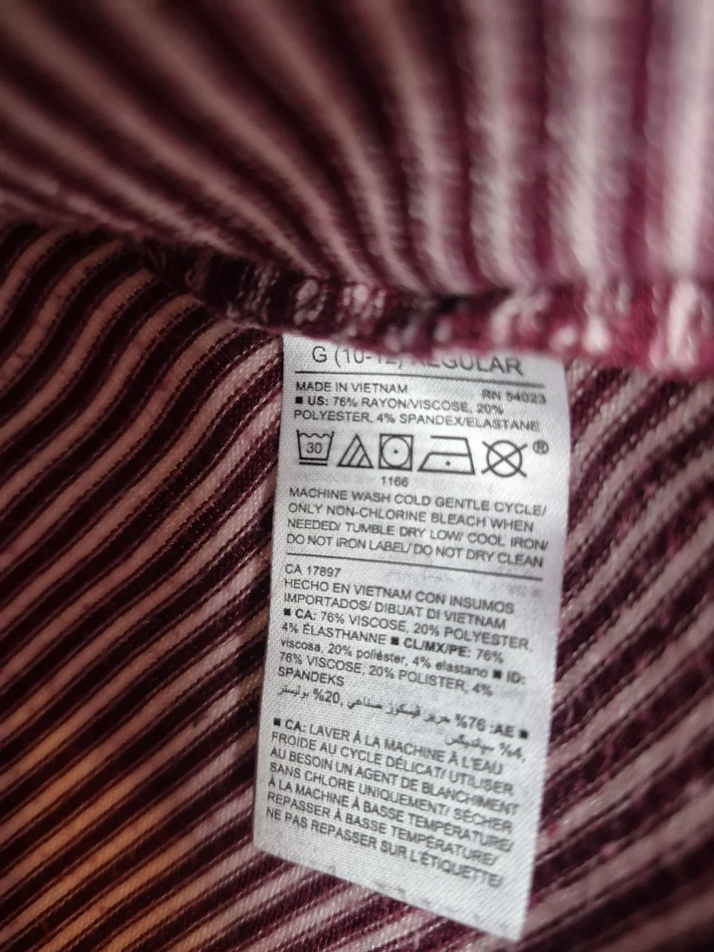 Old Navy Purple & White Striped Tie-Hem Long Sleeve Lightweight Sweater Top Soft